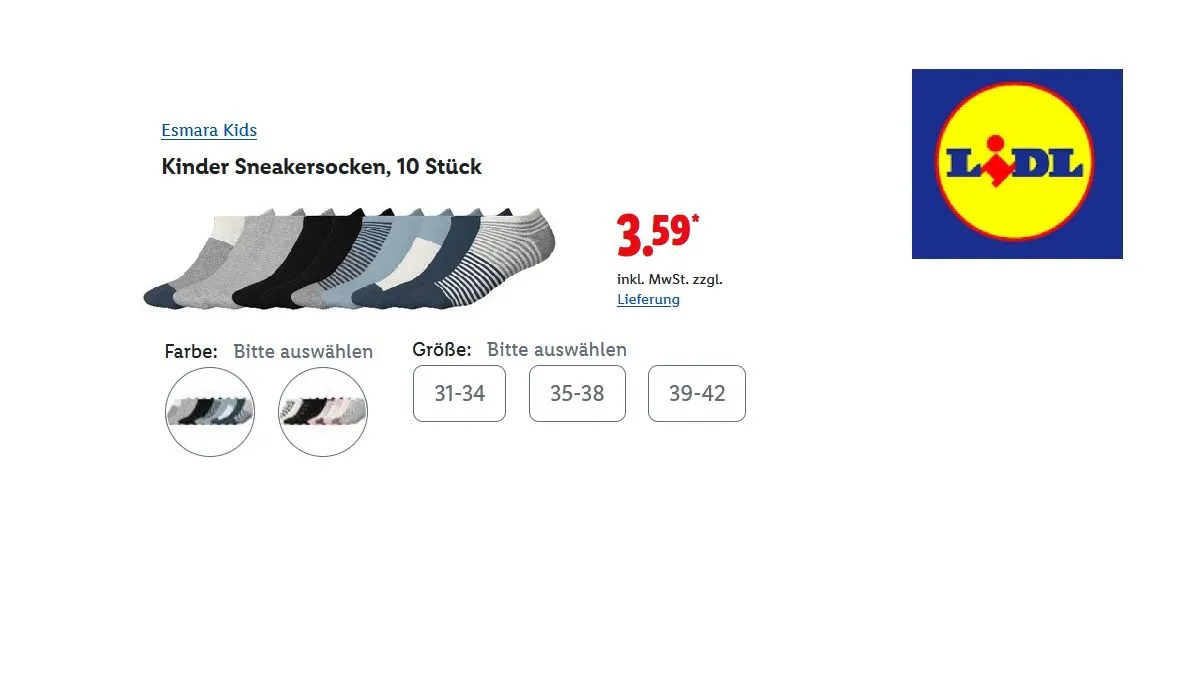 Esmara Kids Kinder Sneakersocken