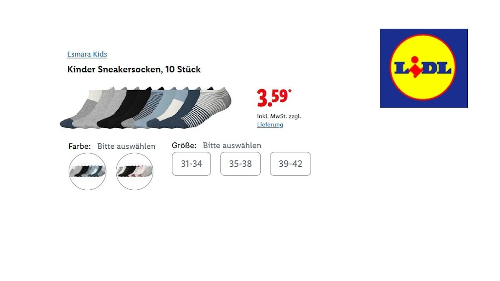 Esmara Kids Kinder Sneakersocken 