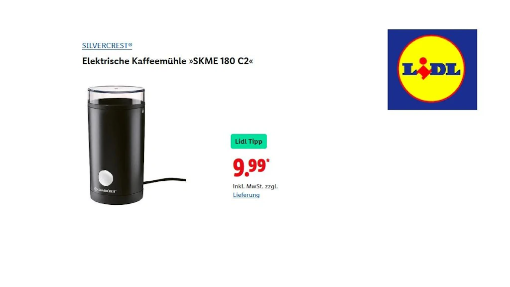 SILVERCREST Elektrische Kaffeemühle 