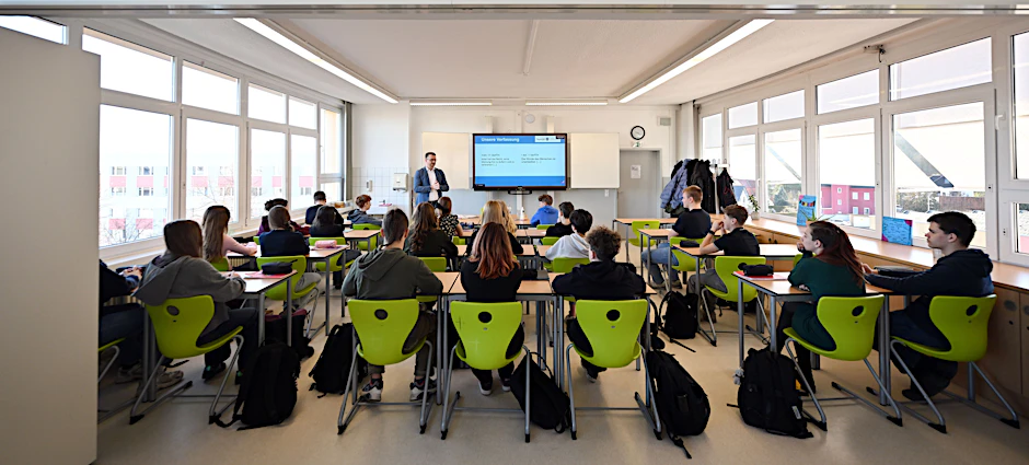 Ein Klassenzimmer einer Regelschule in Thüringen