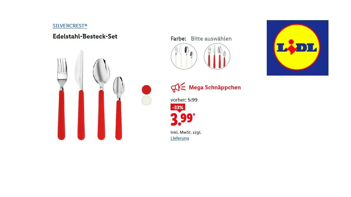 SILVERCREST Edelstahl- Besteckset