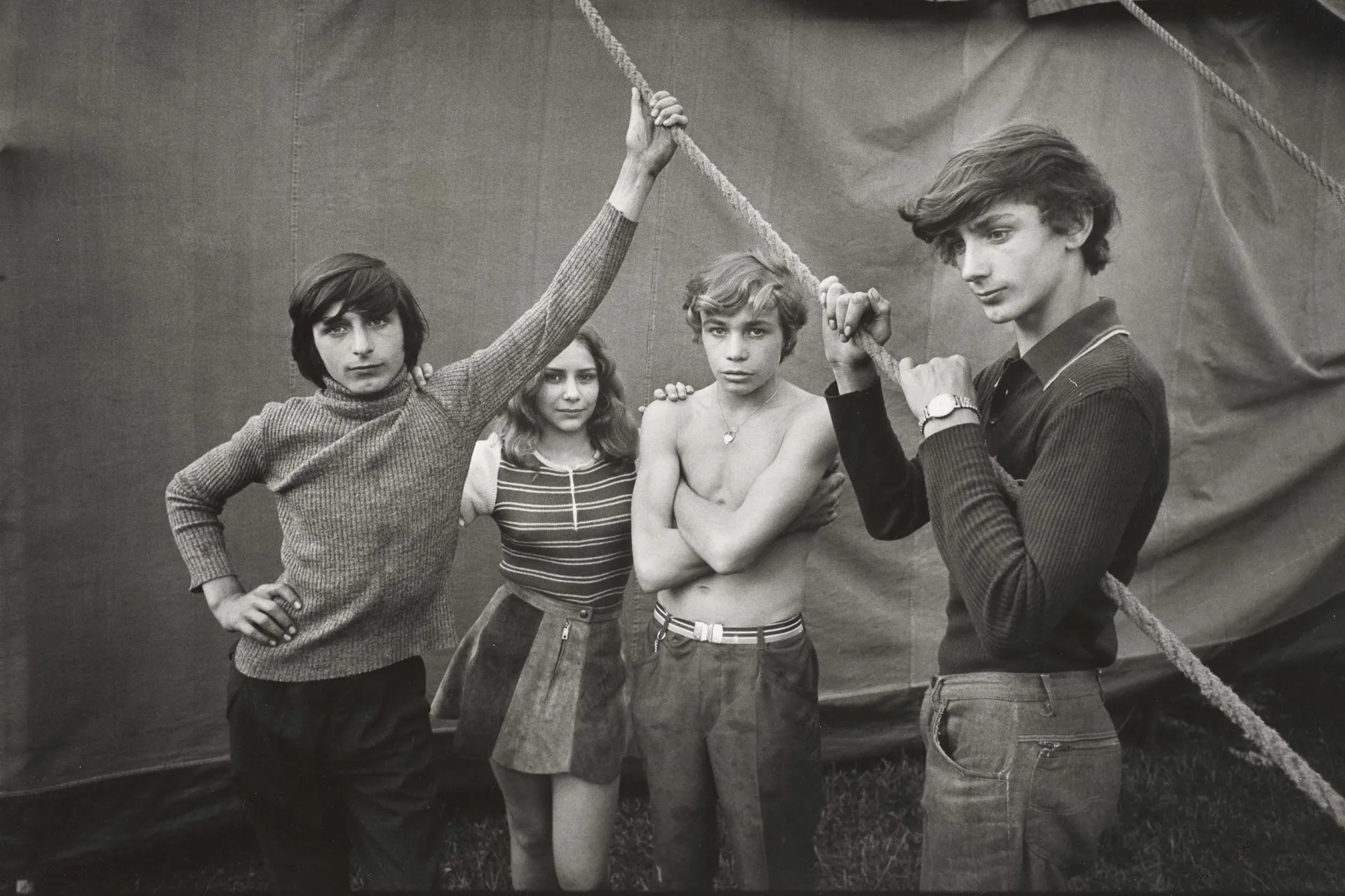 Ute Mahler: „Aue, Zirkus Hein“ (1973, aus der Werkgruppe „Zusammenleben“)