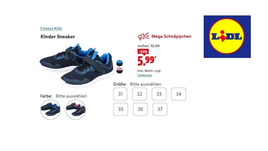 Esmara Kids Kinder Sneaker 