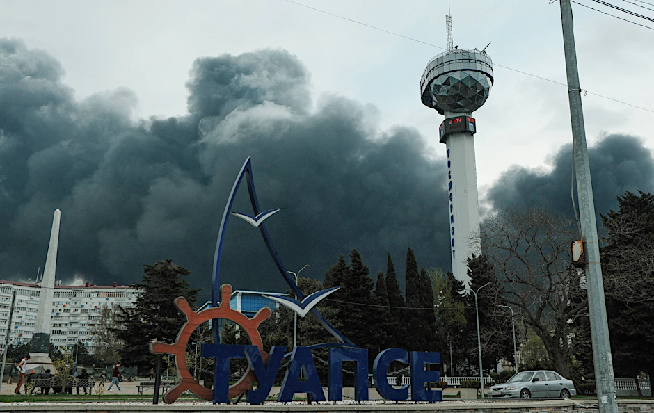 Das Ölterminal von Tuapse am Schwarzen Meer war im April wiederholt Ziel ukrainischer Drohnenangriffe.