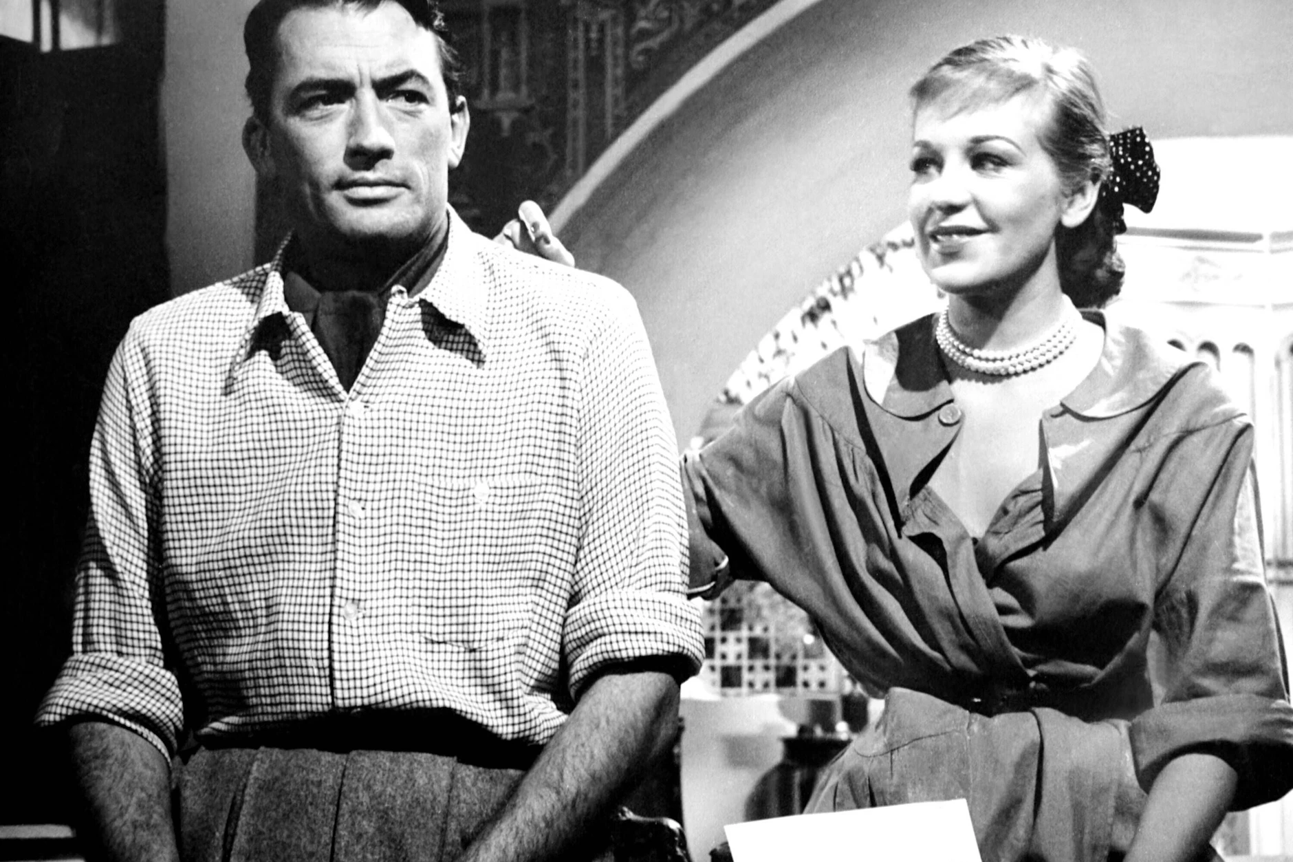 Von der DEFA in Babelsberg nach Hollywood: Hildegard Knef und Gregory Peck in dem Film „Schnee am Kilimandscharo“ (1952).