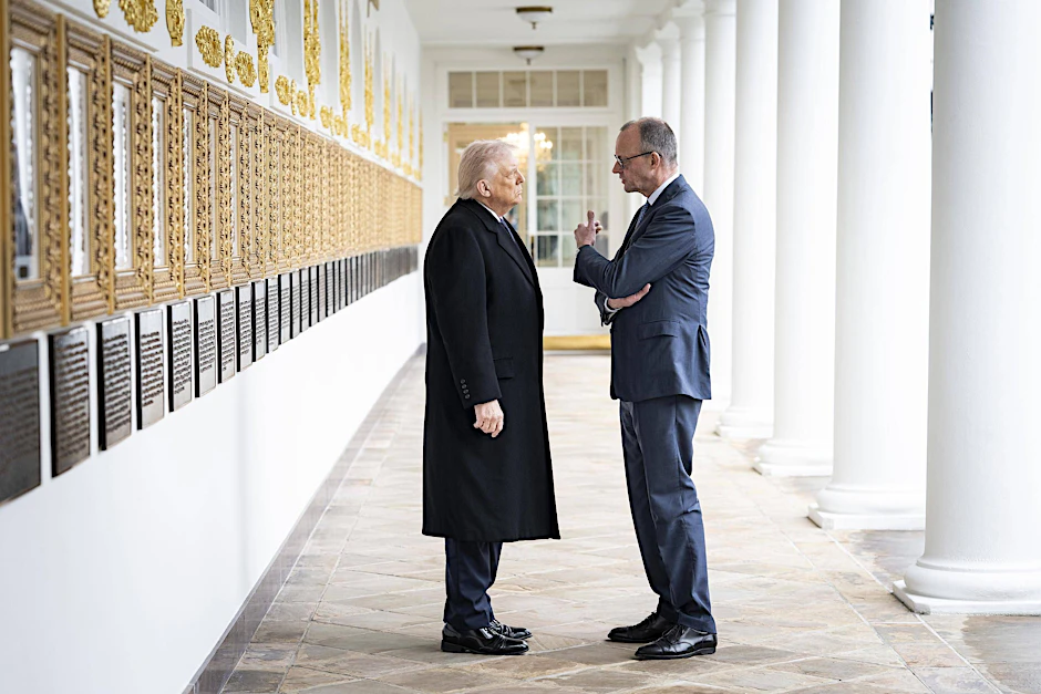 Bundeskanzler Friedrich Merz und US-Präsident Donald Trump bei ihrem Treffen in Washington im März 2026.