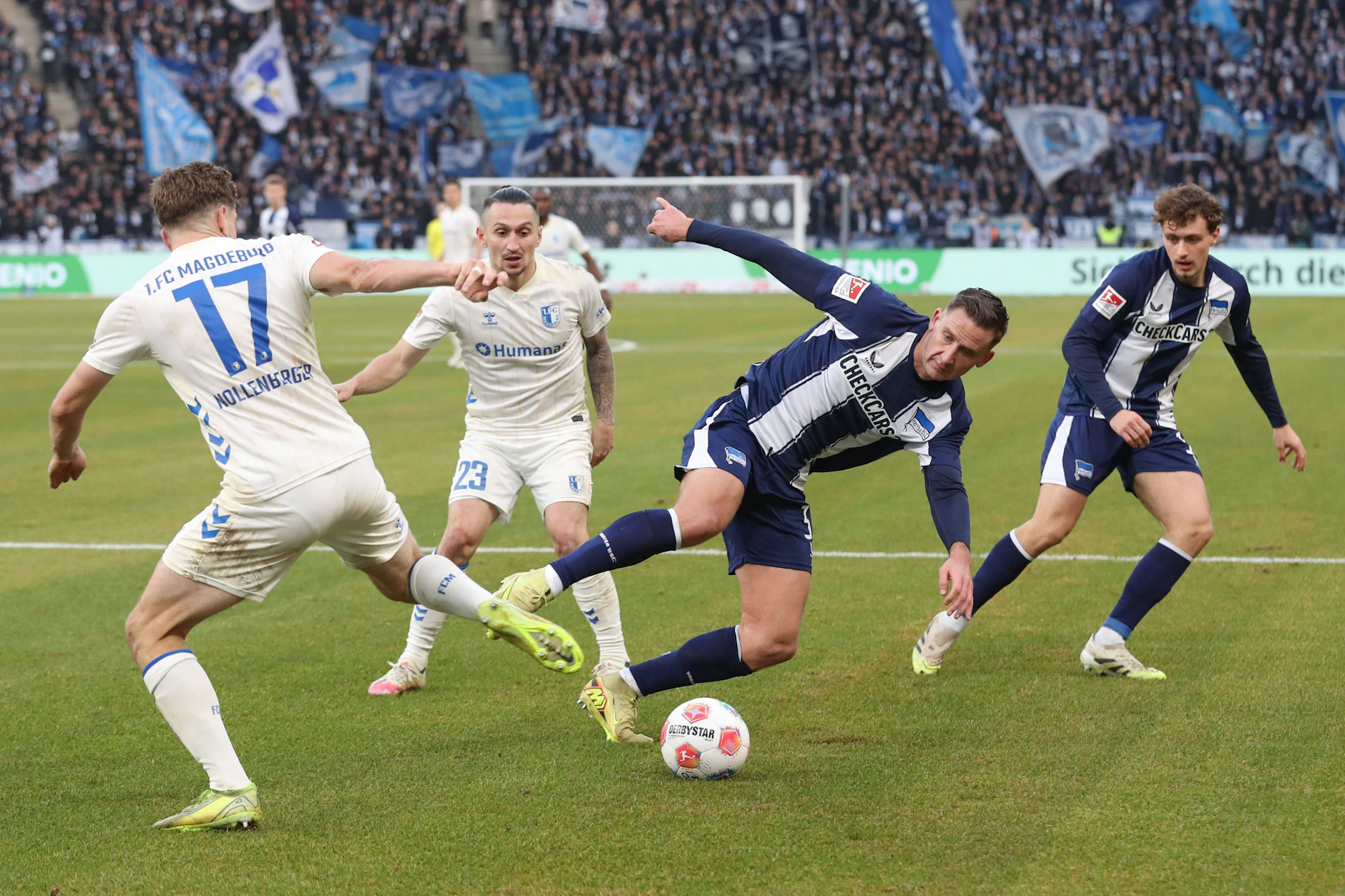Am 7. Dezember kam Hertha BSC beim 0:2 gegen den 1. FC Magdeburg ins Straucheln. Die Siegesserie der Hinrunde wurde vom FCM gestoppt.