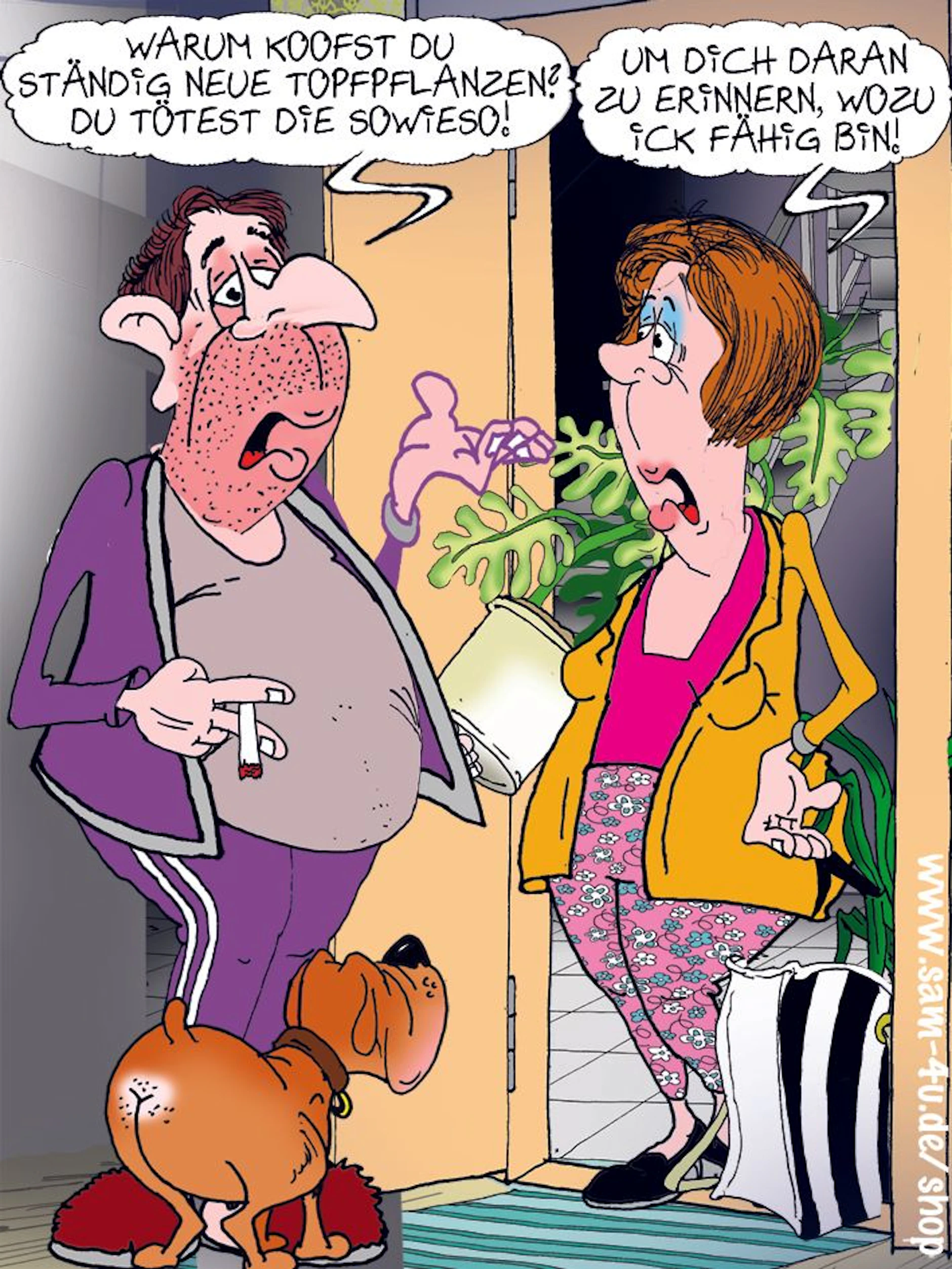 Der Cartoon des Tages ist jeden Tag die perfekte Ergänzung für unsere Rubrik Witz des Tages, ein geniales, kleines Kunstwerk von unserem Zeichner Sam Paff aus Berlin.