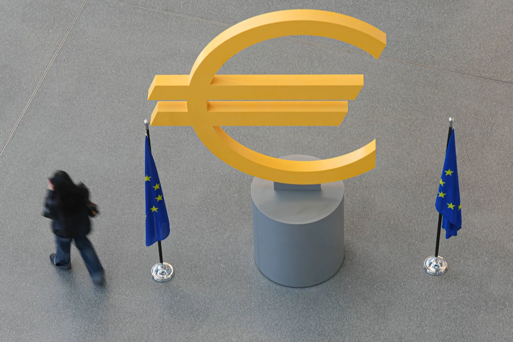 Eine Aufnahme aus dem Foyer der Europäischen Zentralbank (EZB) in Frankfurt am Main