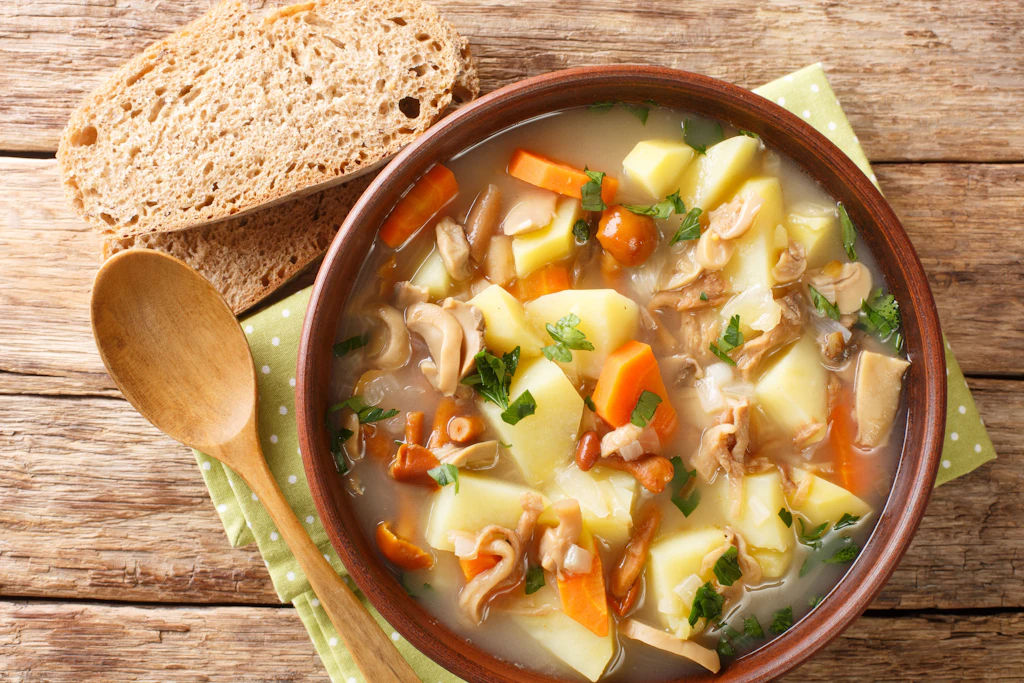 Kennen Sie Bramboračka? Rezept für böhmische Kartoffelsuppe