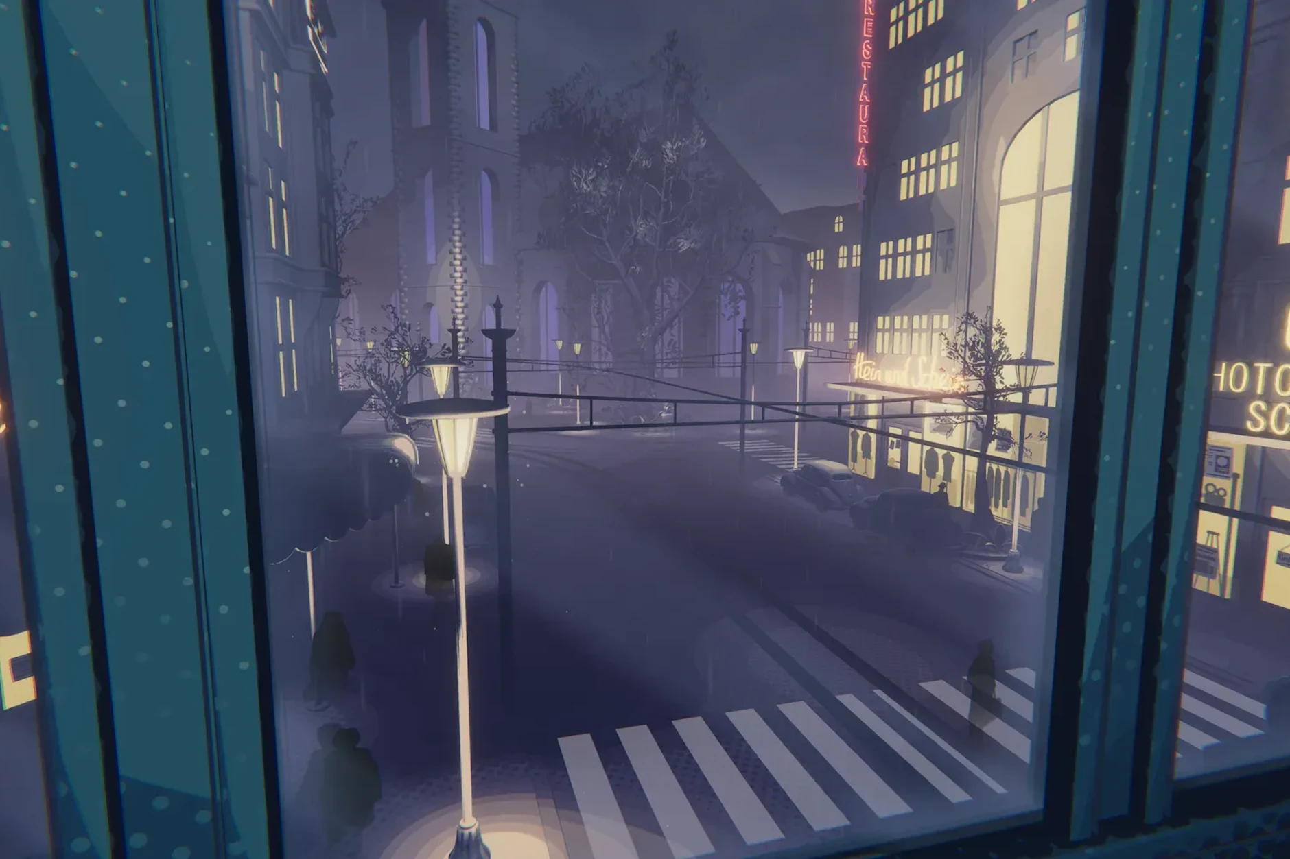 Ein einzigartiger Grafikstil soll in „The Darkest Files“ für 50er-Jahre-Atmosphäre sorgen. (Aufnahme aus dem Spiel)