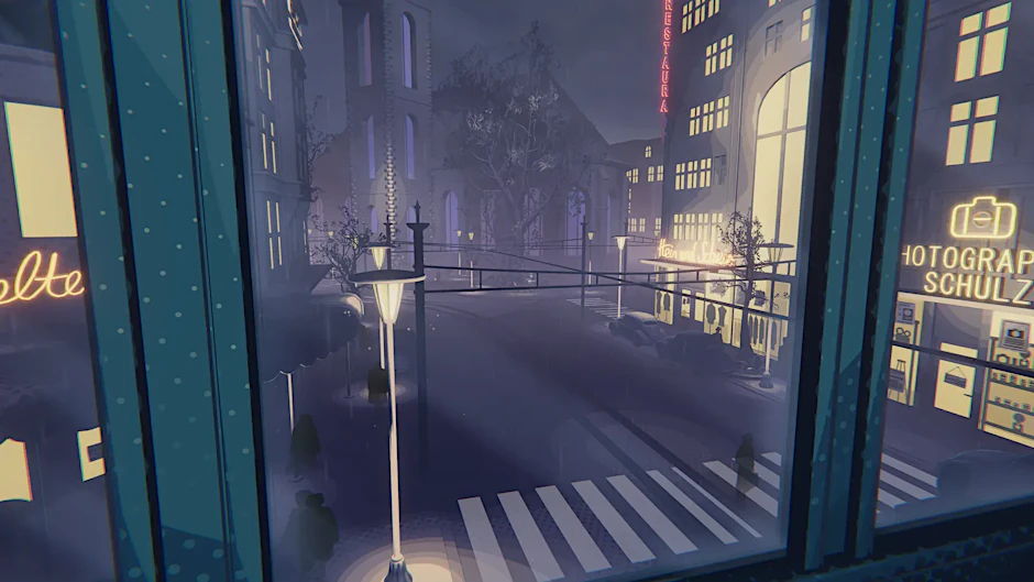 Ein einzigartiger Grafikstil soll in „The Darkest Files“ für 50er-Jahre-Atmosphäre sorgen. (Aufnahme aus dem Spiel)