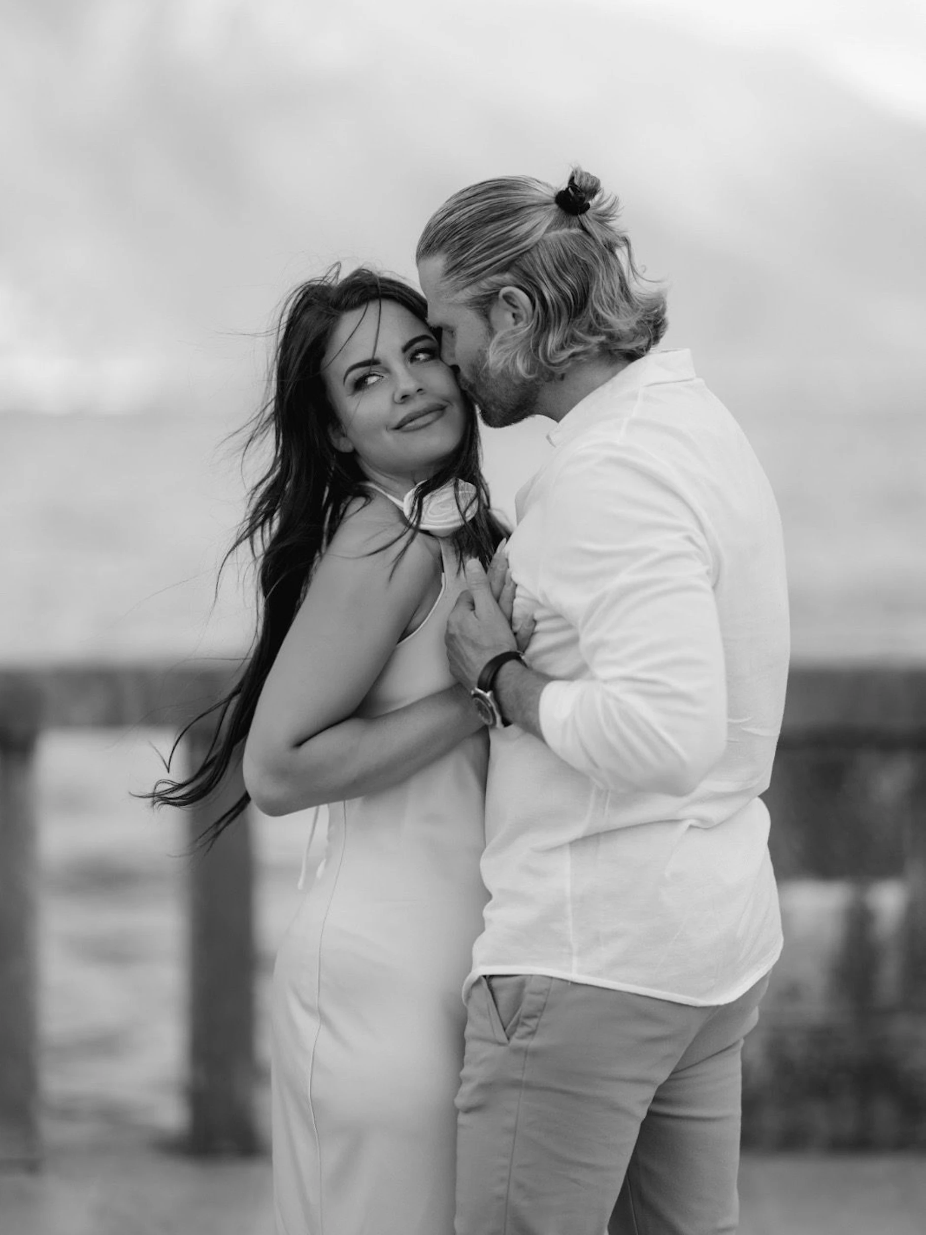 Paul Janke und Anna Victoria wirken auf den Fotos sehr vertraut miteinander.