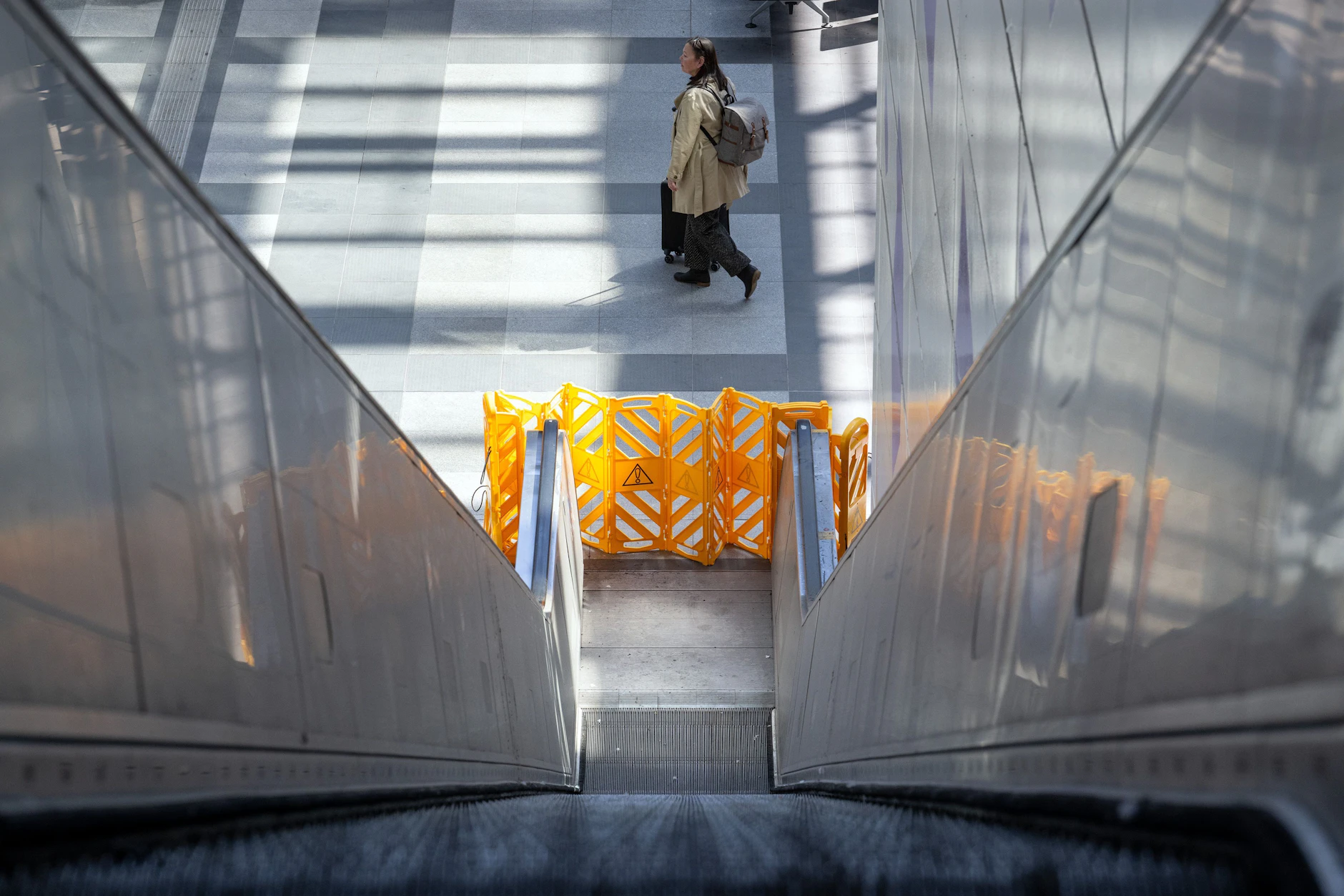 Auch am Bahnhof Südkreuz stehen seit Wochen die Rolltreppen still.