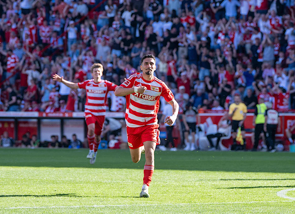 Livan Burcu traf für den 1. FC Union in der 89. Minute zum 2:2 gegen den 1. FC Köln. War es das Tor zum Klassenerhalt?