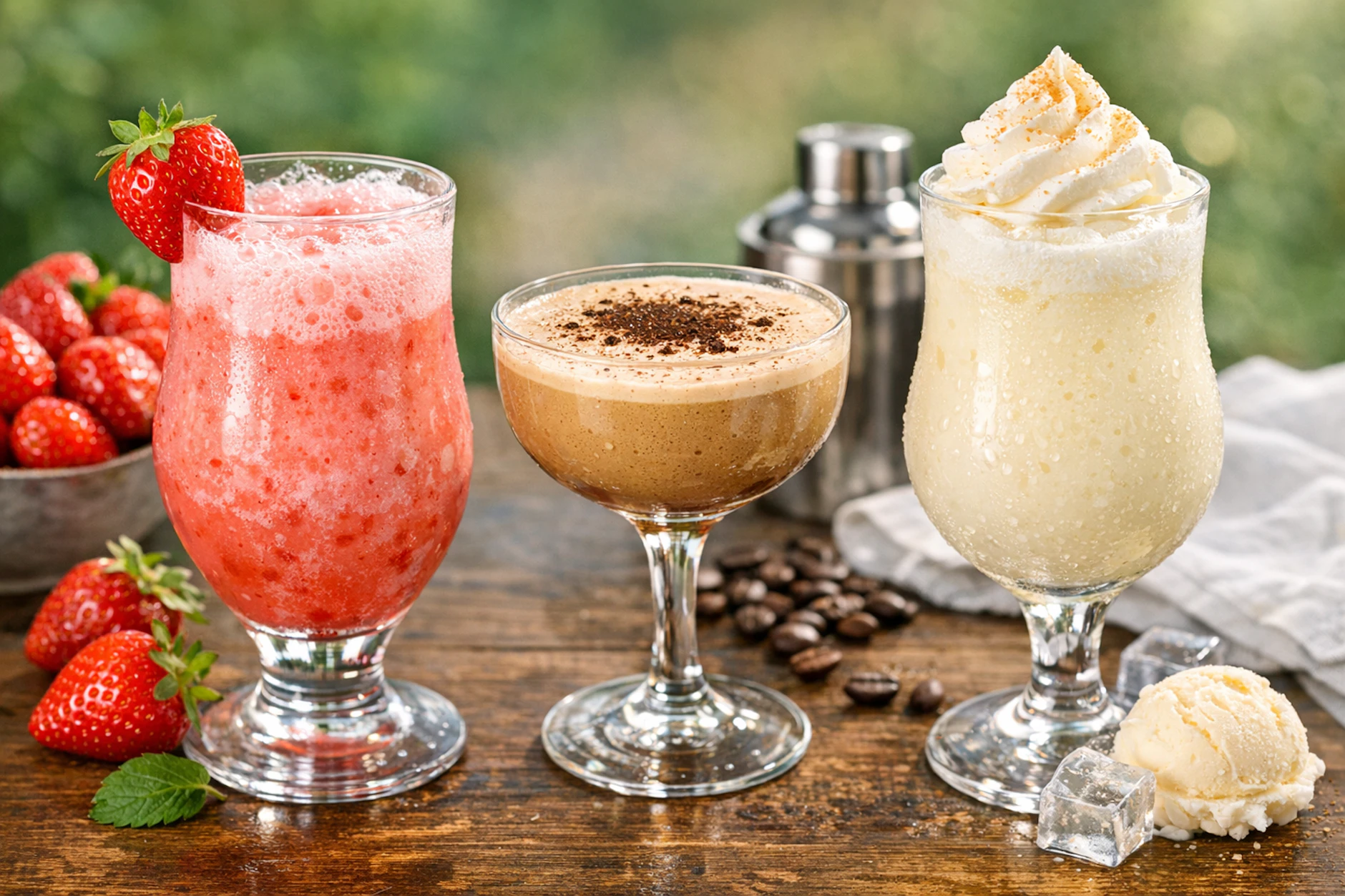 Flip Flip Hurra! Diese leckeren Rezepte für Flips sind nichts für schwache Nerven. Doch Erdbeer-Flip, Mokka-Flip und Eiscreme-Flip sorgen bei warmem Wetter garantiert für gute Laune auf jeder Gartenparty oder auf dem Balkon.