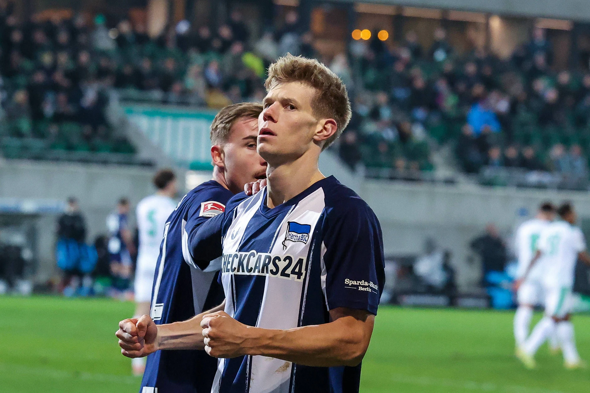 Luca Schuler hat sich zum Saisonende bei Hertha BSC im Sturm durchgesetzt. Sonntag steht er gegen sein Ex-Klub 1. FC Magdeburg wieder in der Startelf.