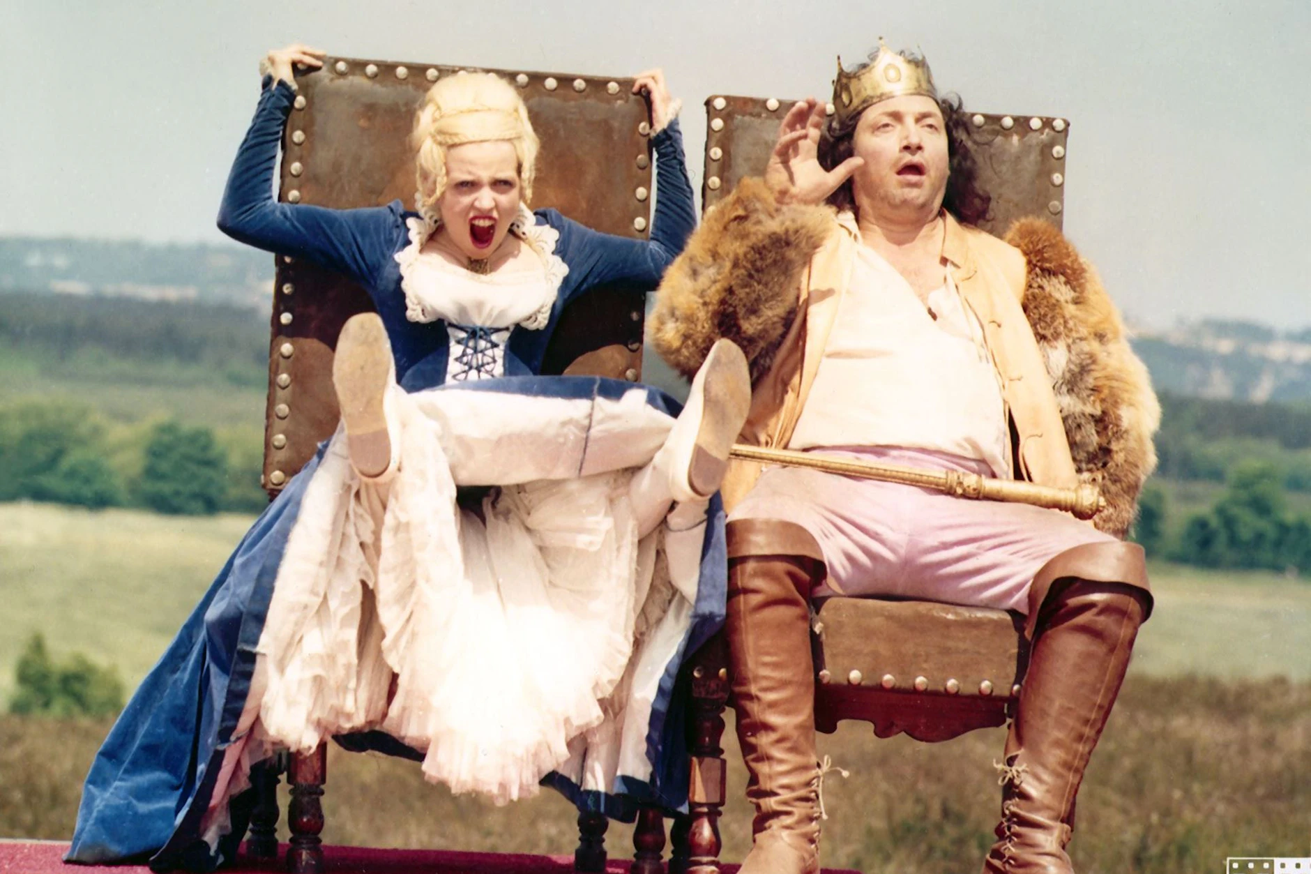 Im DDR-Märchen „Das blaue Licht“ spielte Helmut Straßburger den König, Katharina Thalbach schlüpfte in die Rolle der Prinzessin.