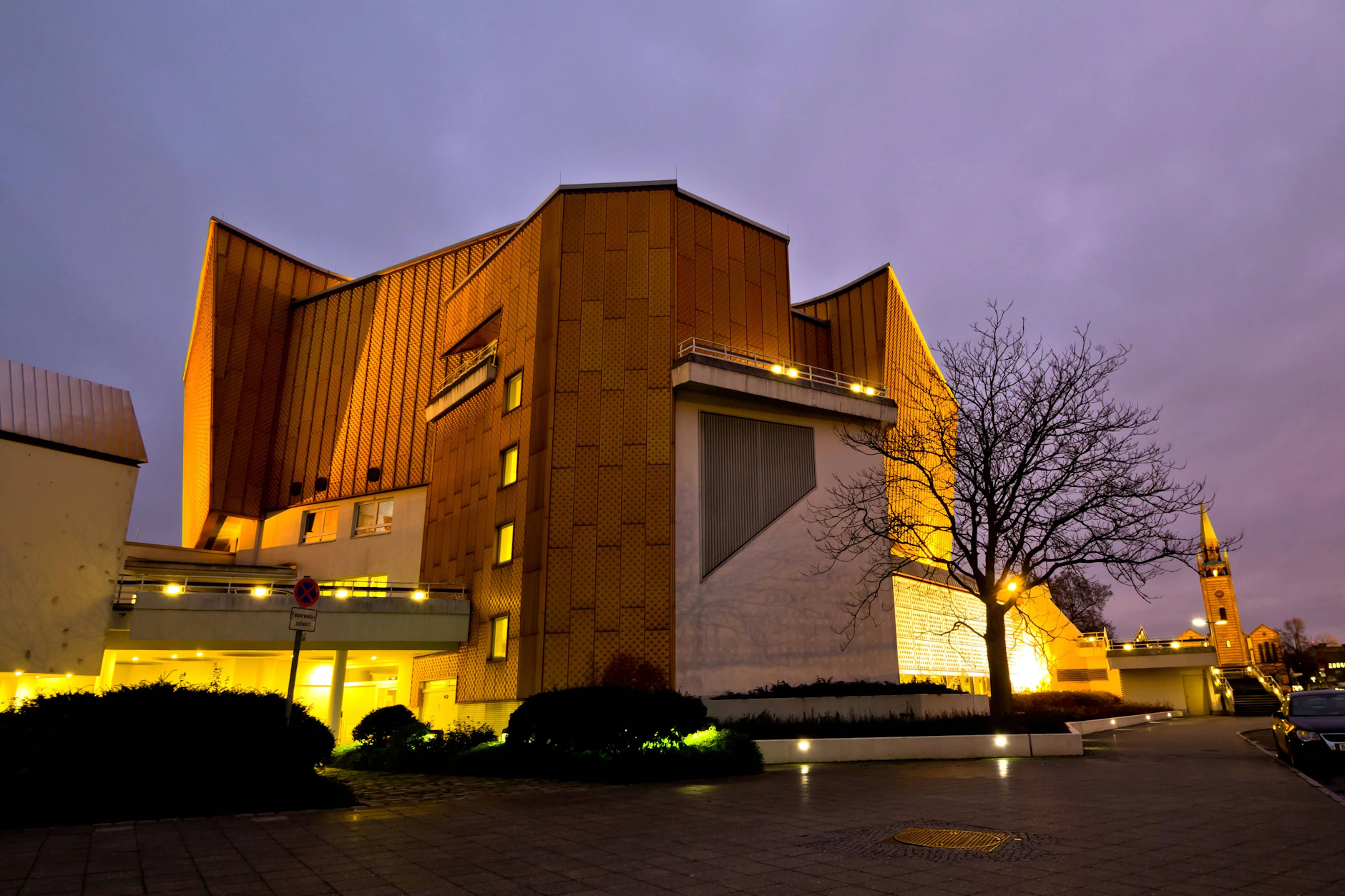 Dämmerung über der Berliner Philharmonie