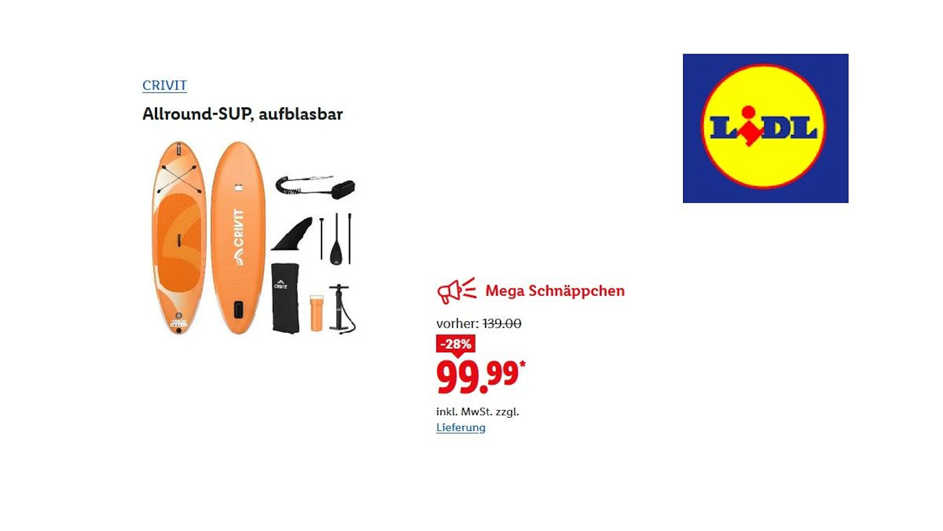 CRIVIT Allround SUP