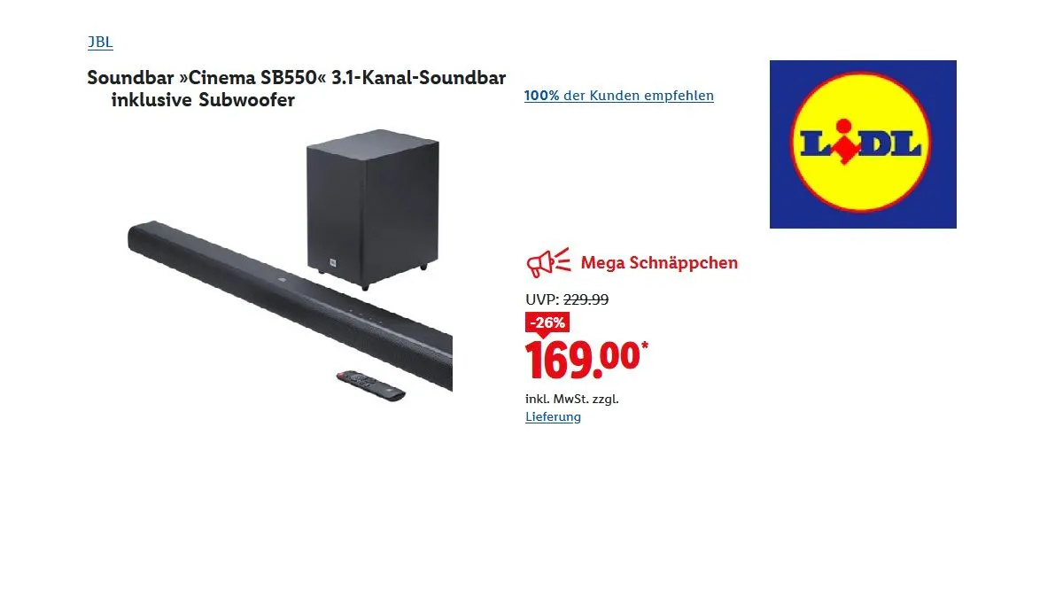 JBL Soundbar Cinema