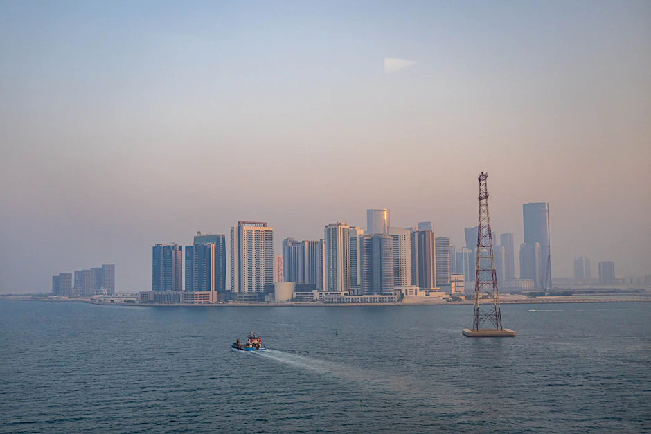 Die Hochhäuser der Skyline von Abu Dhabi