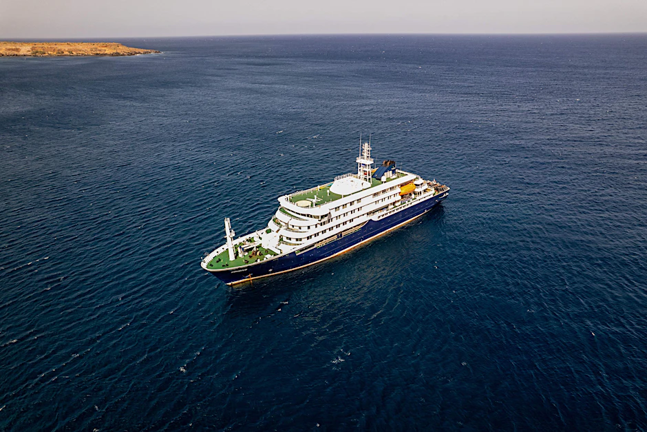 Die „MV Hondius“ auf See. An Bord des Kreuzfahrtschiffes erkrankten mehrere Passagiere.
