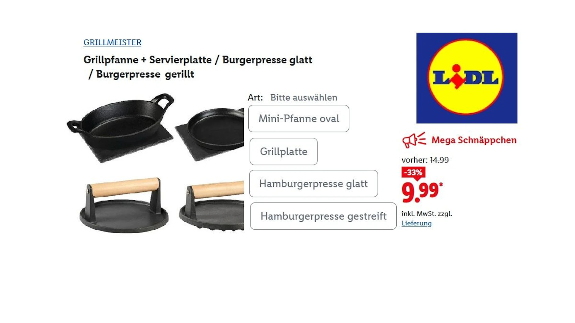 Grillmeister Grillpfanne