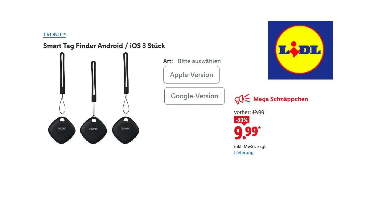 TRONIC Smart Tag Finder