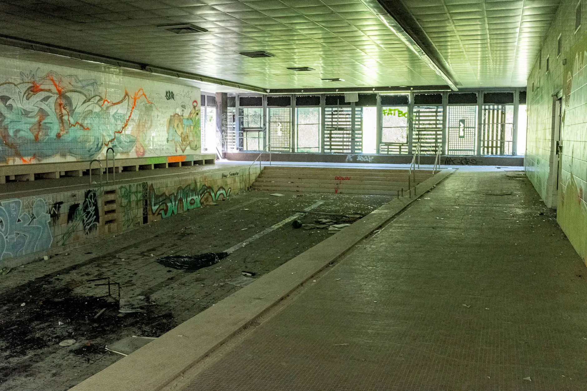 Schwimmbad im ehemaligen Stasi-Krankenhaus in Berlin-Buch.