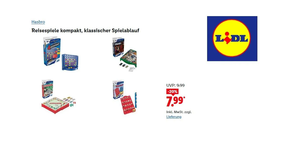 Hasbro Reisespiele