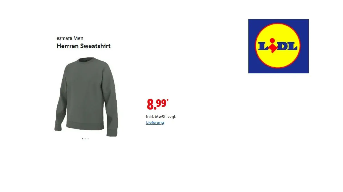 esmara Men Herren Sweatshirt