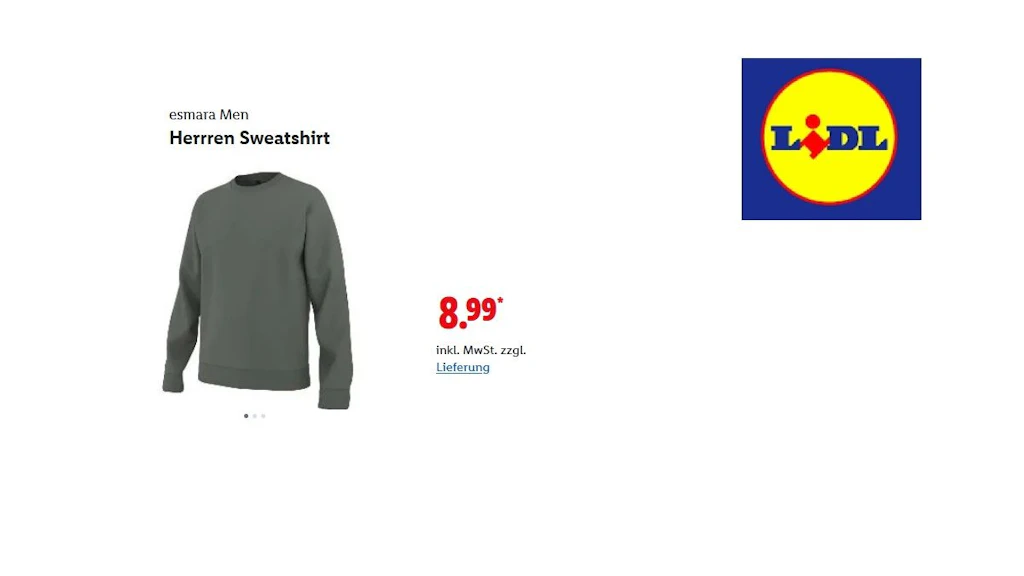 esmara Men Herren Sweatshirt
