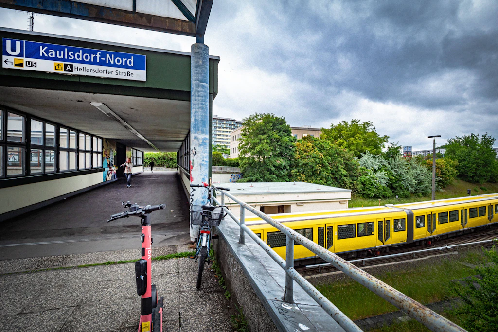 Die U5 wird zwischen U Hellersdorf und S+U Wuhletal gesperrt, das betrifft auch den Bahnhof Kaulsdorf-Nord.