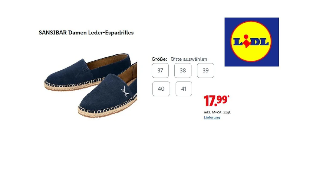 Sansibar Damen- Leder- Espadrilles 