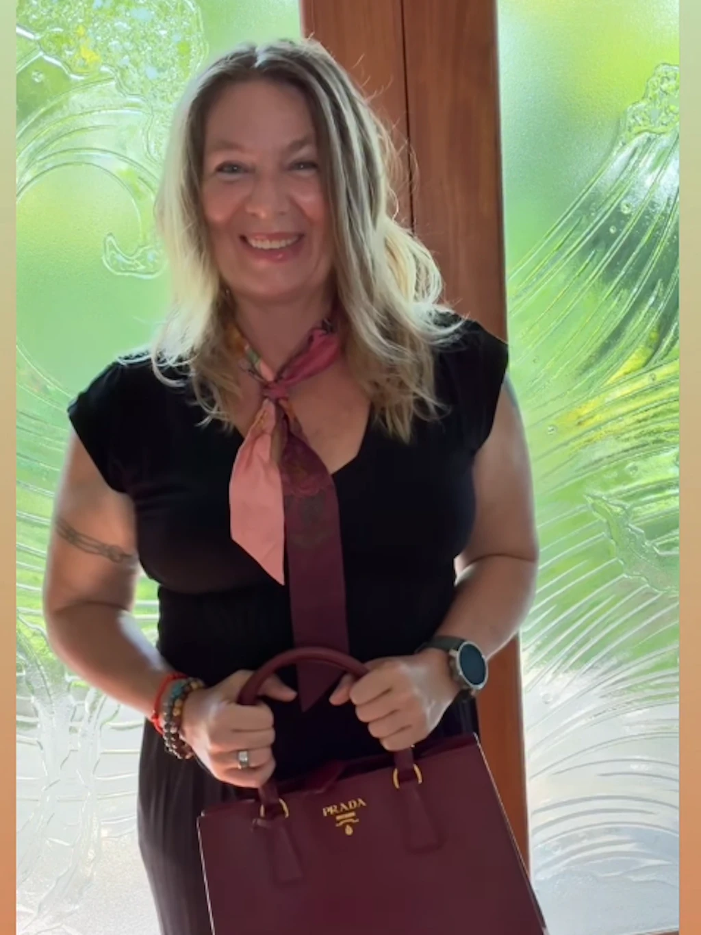 Manuela Reimann zeigt ihren neuen Look.