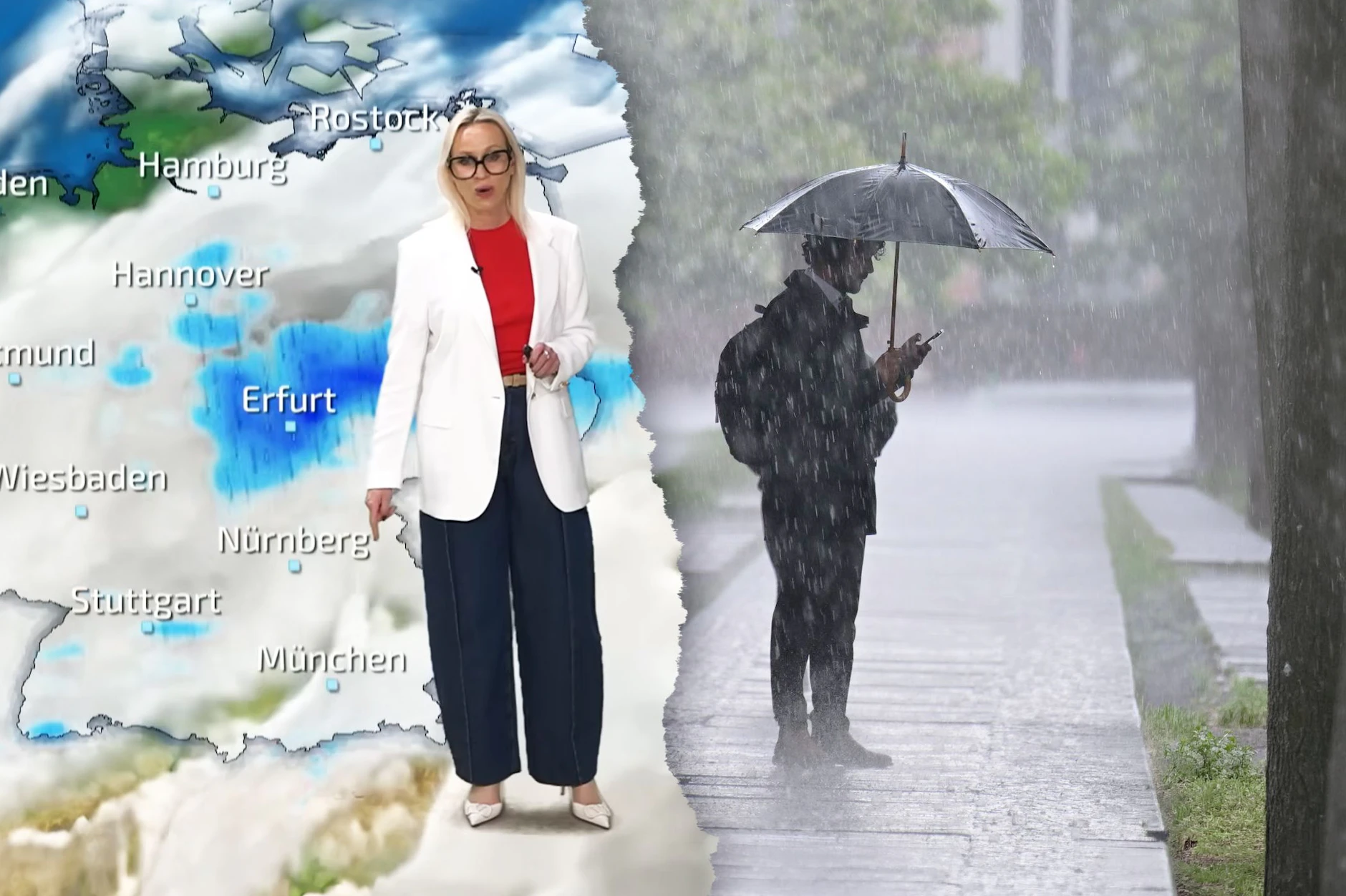 Wetterexpertin Kathy Schrey sieht kritische Regenmengen auf Deutschland zukommen. In einigen Regionen wird es in den kommenden sieben Tagen richtig nass.