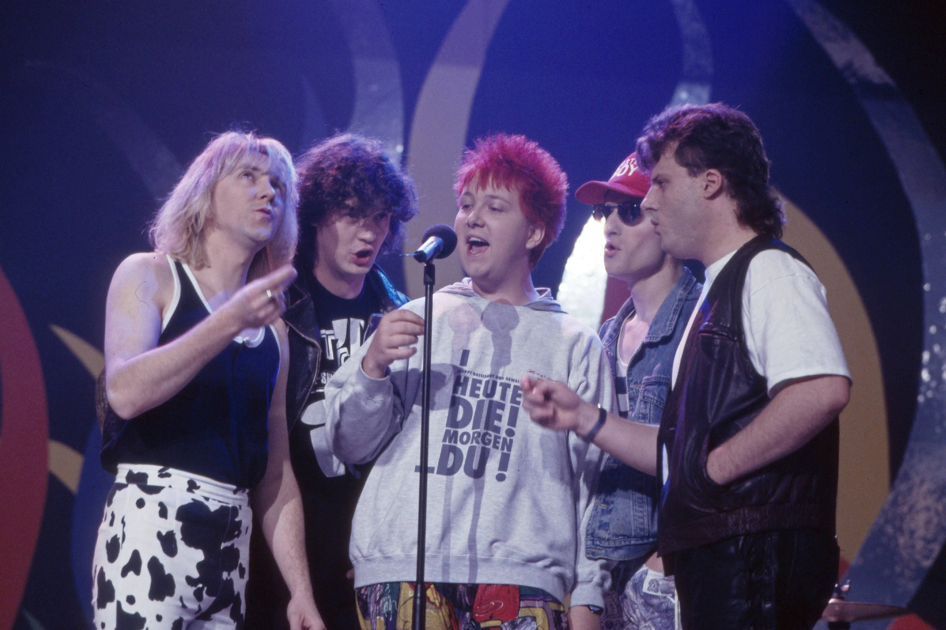 So fing es 1991 an: Die Prinzen sahen damals knallbuntg aus.