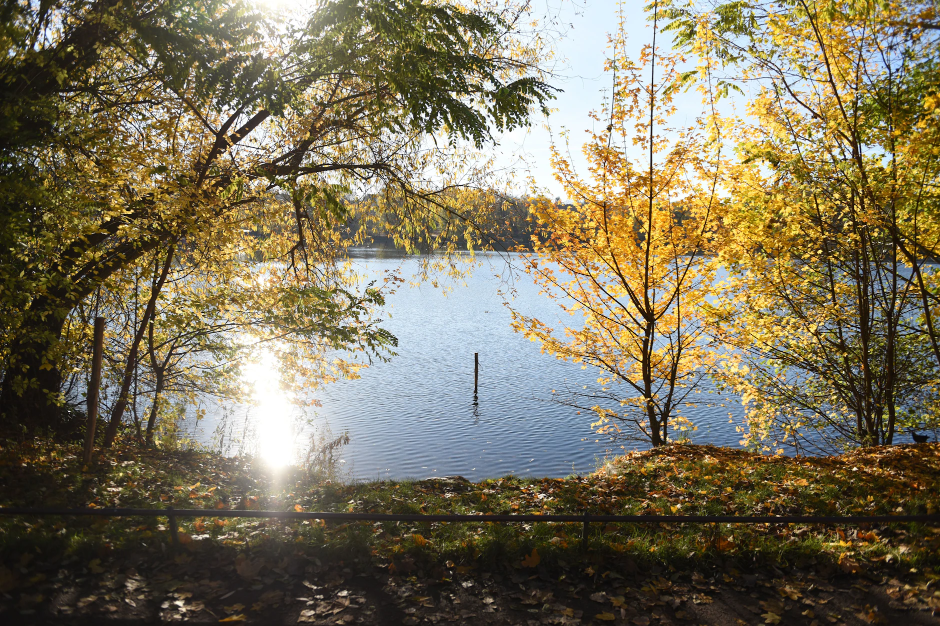 Der einst freie Zugang und schöne Blick auf den Weißen See ist weg.