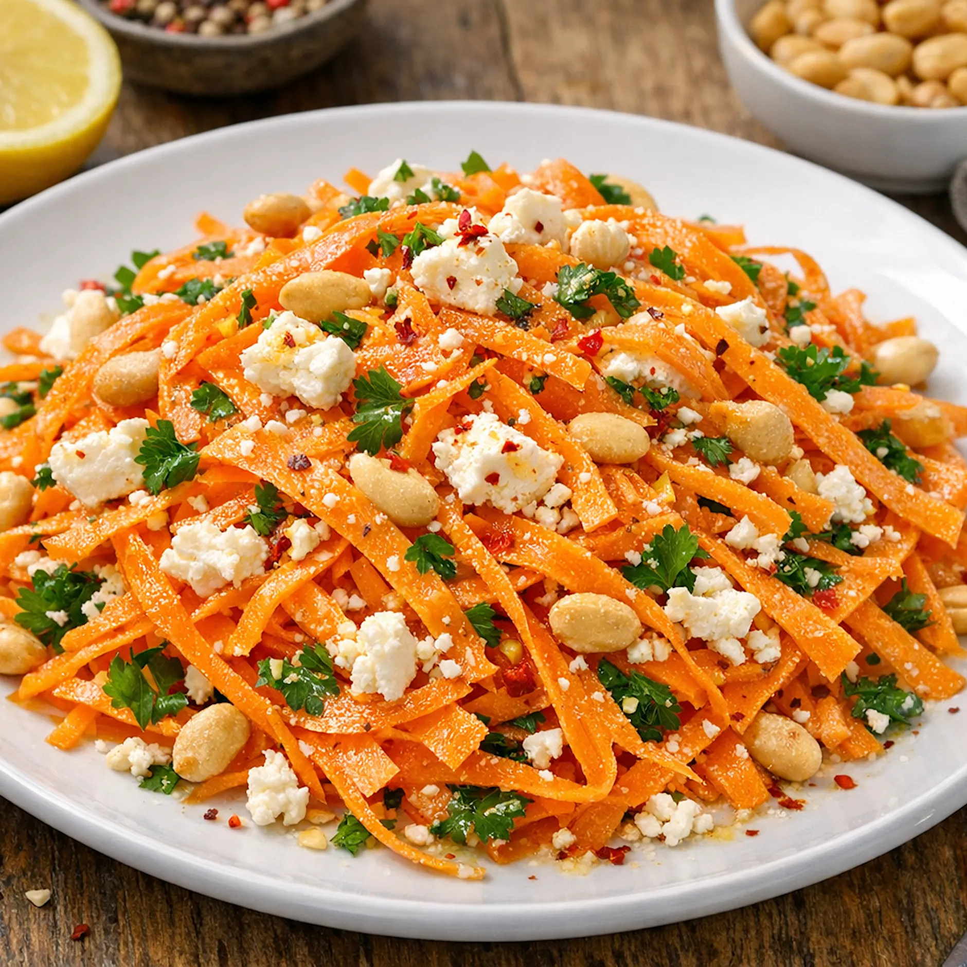 Schneller Möhrensalat mit Feta: Dieses Rezept ist frisch und knackig