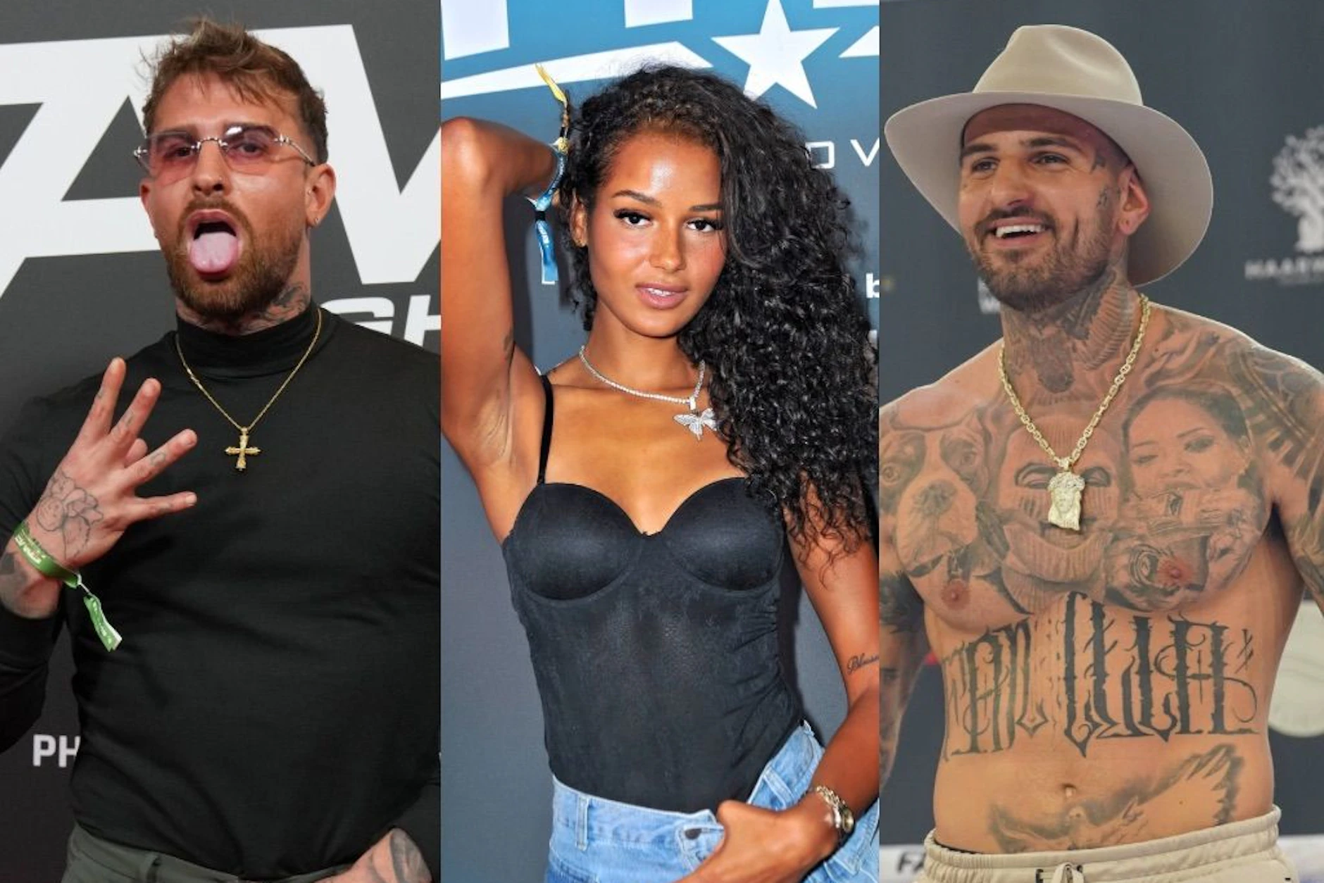 Gigi Birofio (v.l.), Brenda Brinkmann und Diogo Sangre nehmen an der diesjährigen „Ex on the Beach“-Staffel teil.