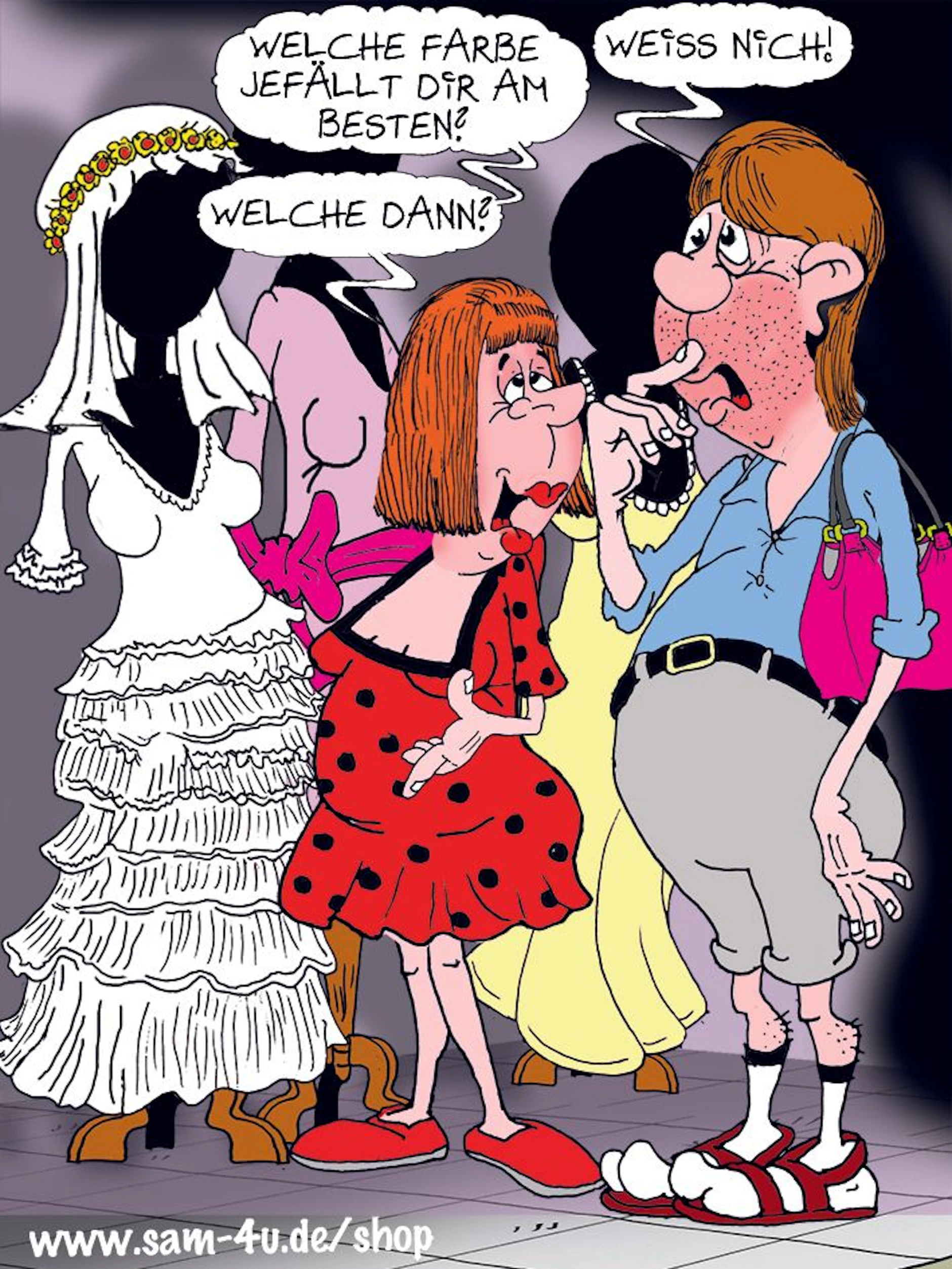 Der Cartoon des Tages kommt jeden Tag von unserem Zeichner Sam Paff aus Berlin. Er fängt den besonderen Berliner Humor in seinen lustigen Bildern großartig ein.