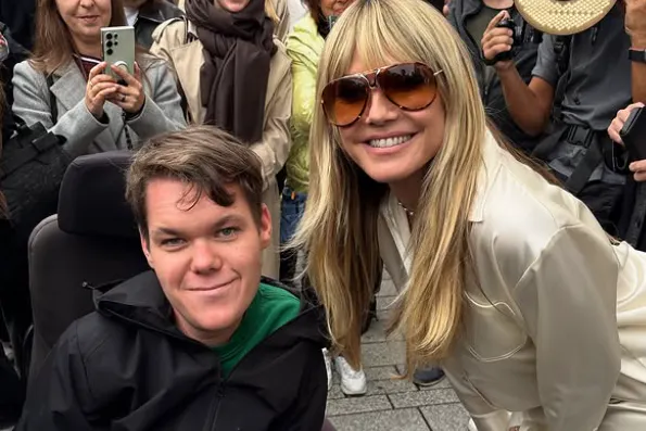 Philip Wälter mit Heidi Klum