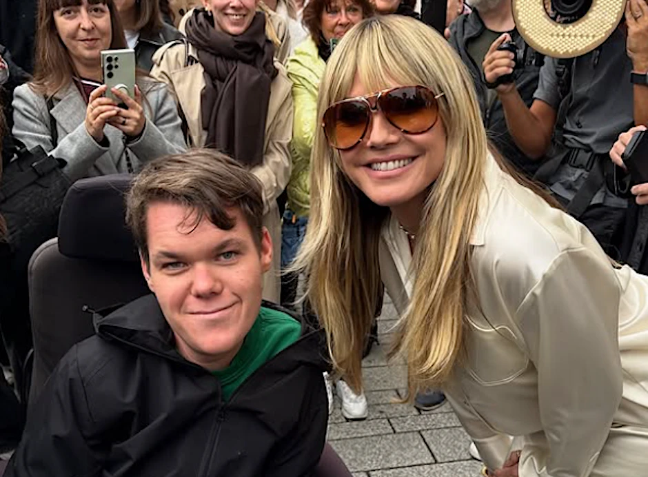 Philip Wälter mit Heidi Klum