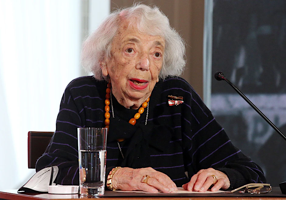 Margot Friedländer, Holocaust-Überlebende, im Jahr 2011 im Schloss Bellevue