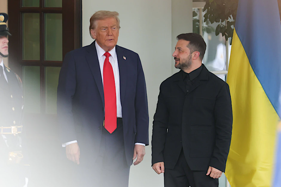 Donald Trump und Wolodymyr Selenskyj bei einem Treffen im Weißen Haus