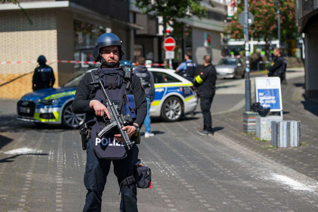 Die Polizei war mit einem Großaufgebot vor Ort.