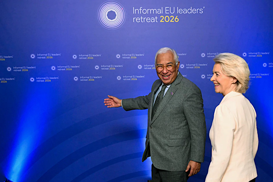 Hauptverantwortliche des aktuellen Sanktionsregimes: Der Präsident des Europäischen Rates, Antonio Costa und die Präsidentin der Europäischen Kommission, Ursula von der Leyen