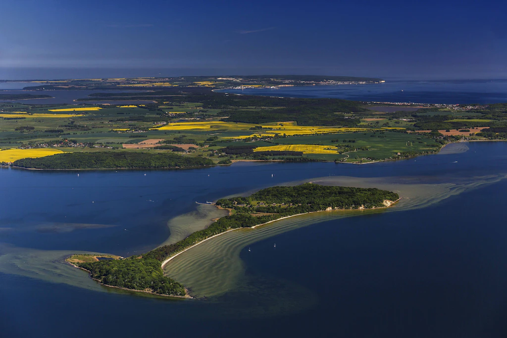 Die mysteriöse Insel Vilm aus der Luftansicht