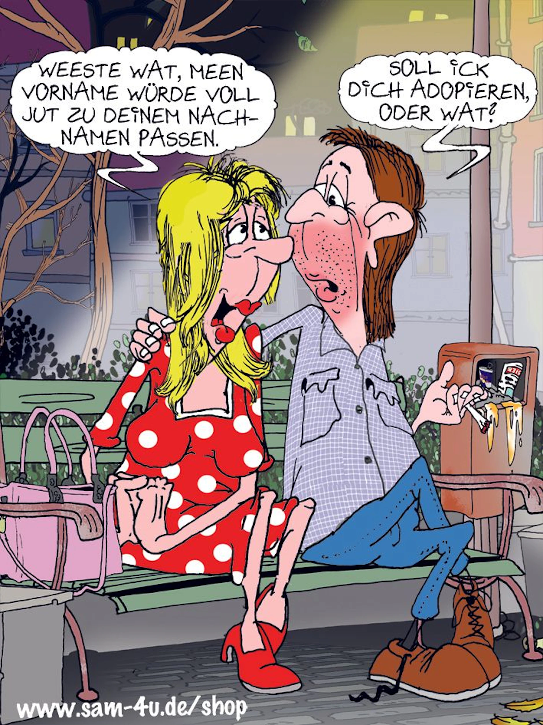 Der Cartoon des Tages fängt jeden Tag den besonderen Berliner Humor ein. Dafür zuständig ist unsere Zeichner Sam Paff. Wer die Rubrik Witz des Tages jeden Tag liest, kennt ihn bereits bestens.
